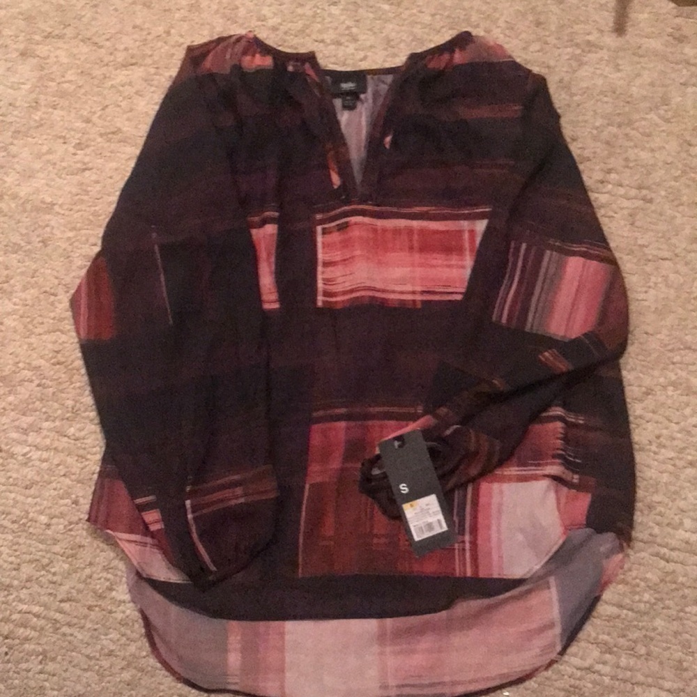 2014 Cute Mossimo Red Plaid Top NWT
